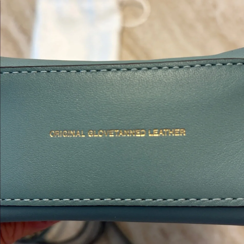 Coach Glove Tanned Mini Cashin Tote/Crossbody Bag in Beautiful Sage Leather - Picture 6 of 11